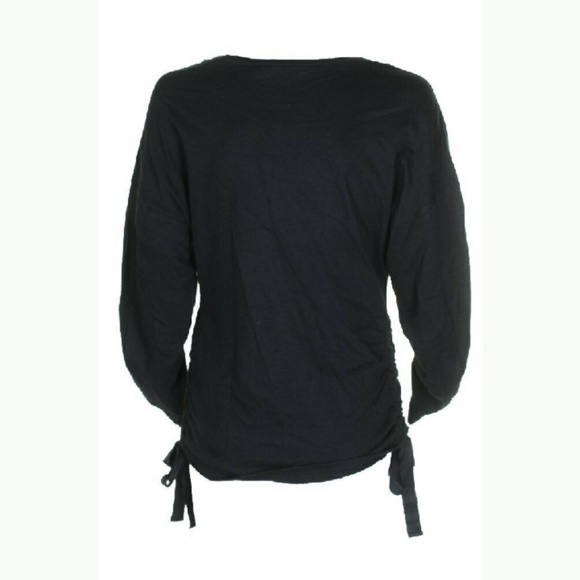INC Black Ruched Sweatshirt - Picture 3 of 3